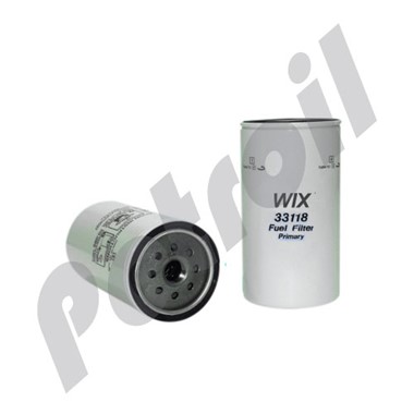 33118 Filtro Wix Combustible Roscado F3118 BF5800 P556915 FF5207  WK962/11 WP1146 MF1146