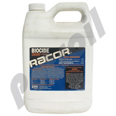 ADT 2201 Aditivo RACOR BIOCIDE Diesel, limpia tanques contaminados  por bacterias, algas y hongos, envase de 1 gal rinde 10240