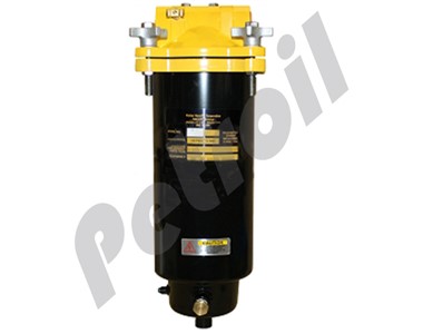 FBO-14 Portafiltro Combustible Sep.Agua PARKER RACOR c/Drenaje Sin  elemento 150PSI Max 1.5" NPT L14"