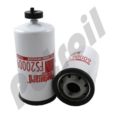 FS20009 Filtro Combustible Sep/Agua Fleetguard Roscado c/Drenaje  Caterpillar 1R1804 33804 F9201 Kit Baldwin FD7926 BF7925